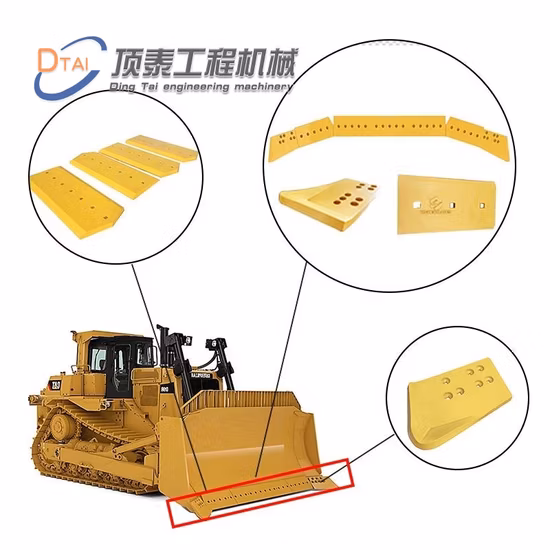 Professionelles, maßgeschneidertes Bulldozerschild-Endstück 3G8299 3G8300 für Ersatzteile für Caterpillar 8e4193 Bulldozerschild D6 D8 D8K D85